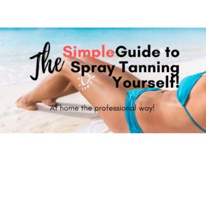 Spray tanning yourself