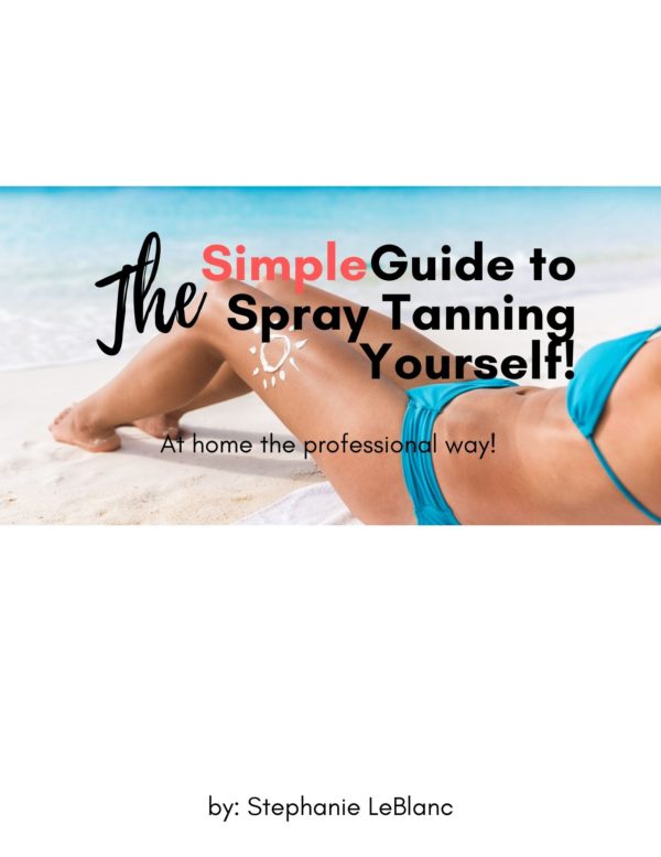 Spray tanning yourself